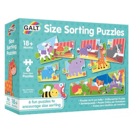 GALT Baby puzzle Kdo je větší a kdo menší 6x3 dílky 136732