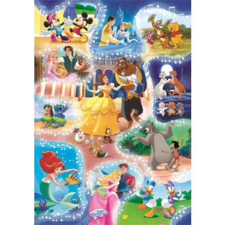 CLEMENTONI Puzzle Disney: Je čas tančit 104 dílků 136737