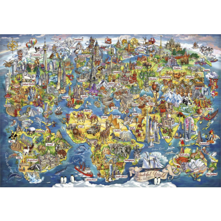 GIBSONS Puzzle Úžasný svět 2000 dílků 137663