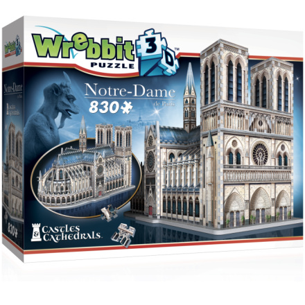 WREBBIT 3D puzzle Katedrála Notre-Dame 830 dílků 137767