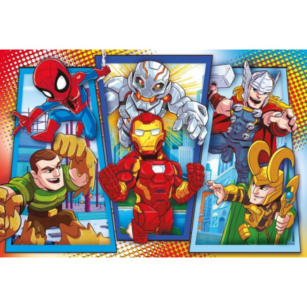 CLEMENTONI Puzzle Marvel Super Hero Adventures MAXI 104 dílků 138263