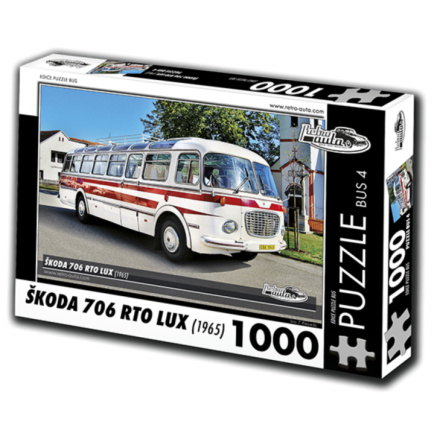 RETRO-AUTA Puzzle BUS č.4 Škoda 706 RTO LUX (1965) 1000 dílků 138493