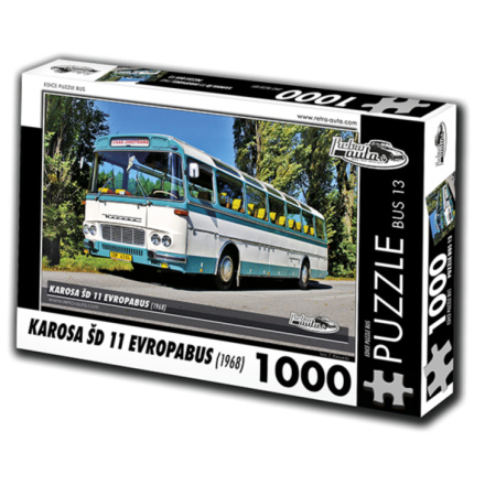 RETRO-AUTA Puzzle BUS č.13 KAROSA ŠD 11 Evropabus (1968) 1000 dílků 138495