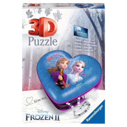RAVENSBURGER 3D puzzle Srdce Ledové království 2, 54 dílků 138690