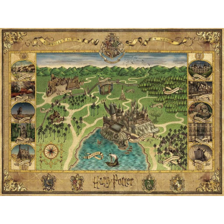 RAVENSBURGER Puzzle Harry Potter: Mapa Bradavic 1500 dílků 138766