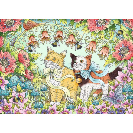 RAVENSBURGER Puzzle Kočičí přátelství 1000 dílků 139023
