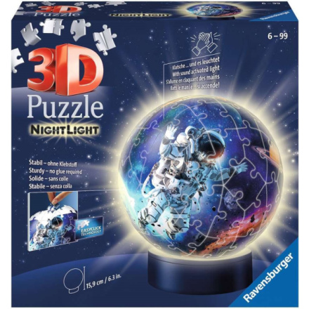 RAVENSBURGER 3D Svítící puzzleball Astronaut 72 dílků 139070