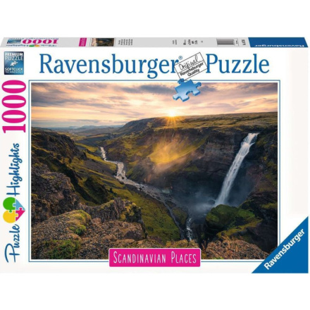 RAVENSBURGER Puzzle Vodopád Haifoss, Island 1000 dílků 139106