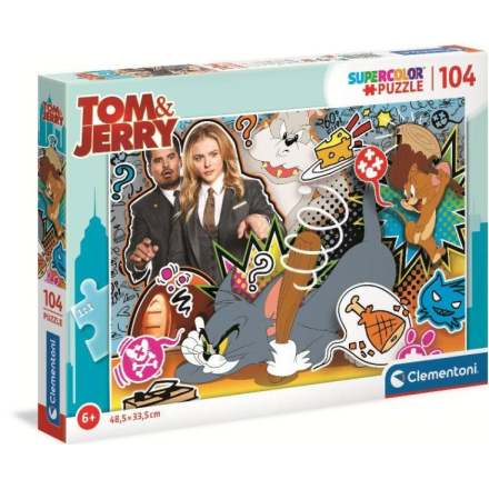 CLEMENTONI Puzzle Tom a Jerry 104 dílků 139608