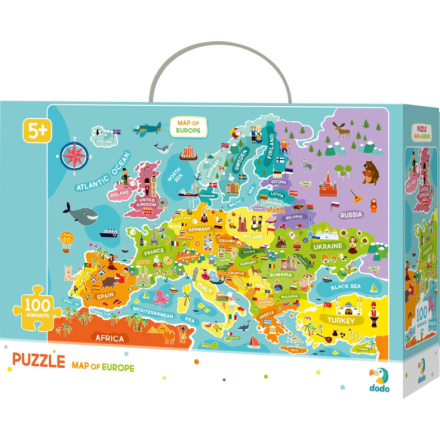 DODO Puzzle Mapa Evropy 100 dílků 139839