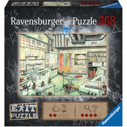 RAVENSBURGER Únikové EXIT puzzle Laboratoř 368 dílků 139918