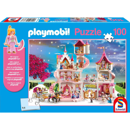 SCHMIDT Puzzle Playmobil Princeznin palác 60 dílků + figurka Playmobil 140227