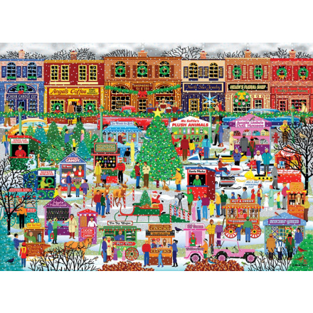 EUROGRAPHICS Puzzle Vánoční trh v centru XL 500 dílků 140785