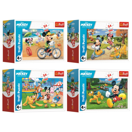TREFL Displej Puzzle Mickey Mouse: Kouzelný den 54 dílků (40 ks) 141181