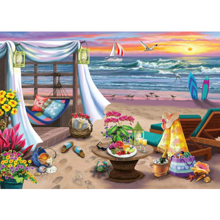 RAVENSBURGER Puzzle Na pláži Cabana XXL 500 dílků 141497
