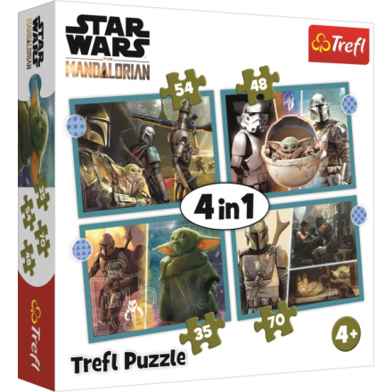 TREFL Puzzle Star Wars: Mandalorian 4v1 (35,48,54,70 dílků) 143131