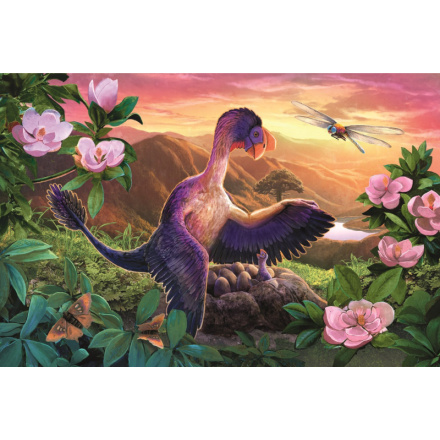 TREFL Puzzle Úžasní dinosauři: Microraptor u hnízda 54 dílků 143154