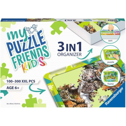 RAVENSBURGER Sada pro skládání puzzle My Puzzle Friends Kids 3v1 zelená 143238