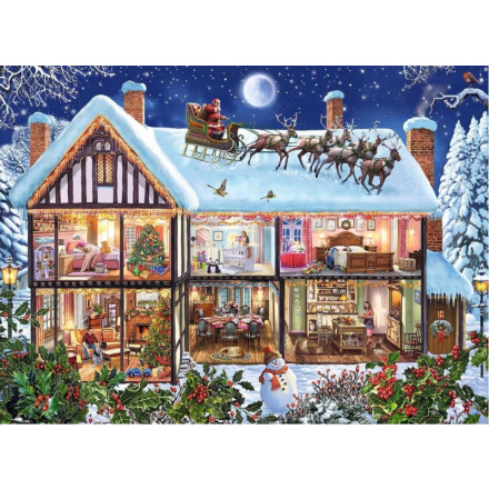 RAVENSBURGER Puzzle Vánoce doma XXL 100 dílků 143351