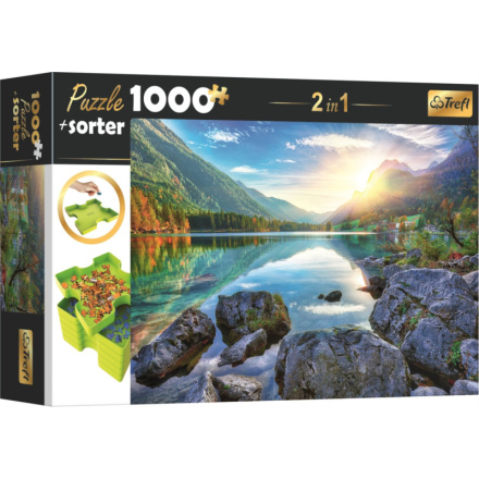 TREFL Puzzle s třídičem 2v1 Jezero Hintersee, Německo 1000 dílků 143544