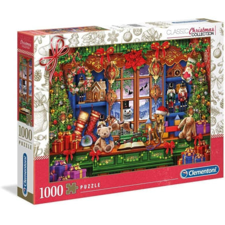 CLEMENTONI Puzzle Vánoční kolekce: Starý vánoční obchod 1000 dílků 144329