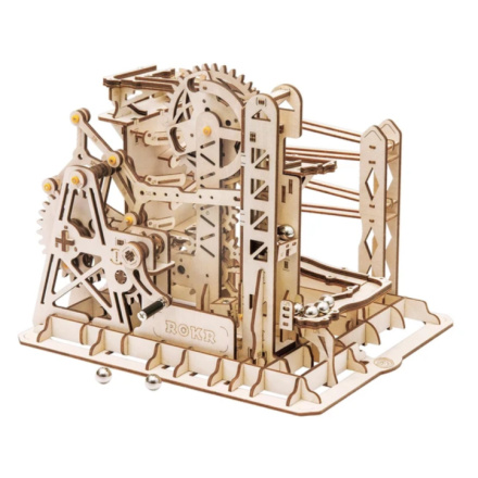 ROBOTIME Rokr 3D dřevěné puzzle Kuličková dráha: Explorer 260 dílků 145780