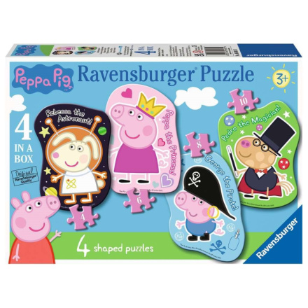 RAVENSBURGER Puzzle Prasátko Peppa 4v1 (4,6,8,10 dílků) 145805