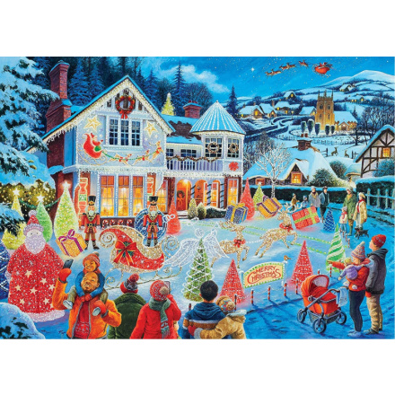 RAVENSBURGER Puzzle Vánoční dům 1000 dílků 145811