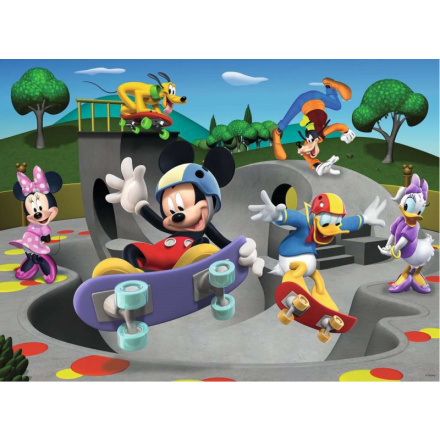 RAVENSBURGER Puzzle Mickey & Minnie: Ve skate parku XXL 100 dílků 146128