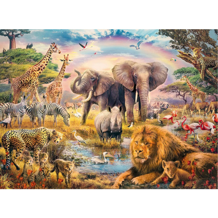 RAVENSBURGER Puzzle Africká savana XXL 100 dílků 146134