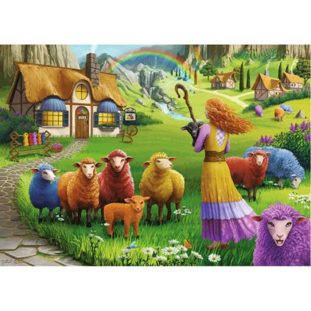 RAVENSBURGER Puzzle Obchod s vlnou Šťastná ovečka 1000 dílků 146721