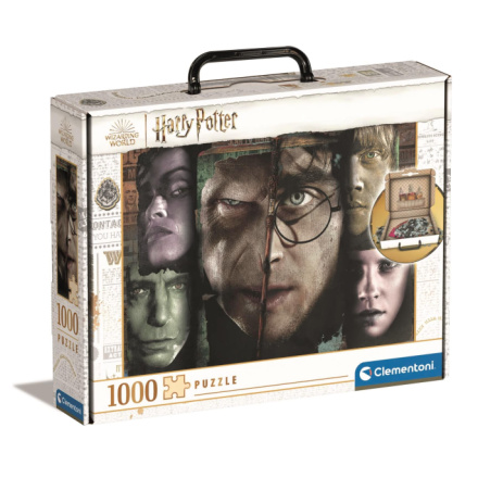 CLEMENTONI Puzzle v kufříku Harry Potter: Tváře kouzelníků 1000 dílků 146744