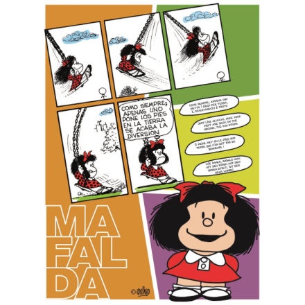 CLEMENTONI Puzzle Mafalda na houpačce 500 dílků 146765