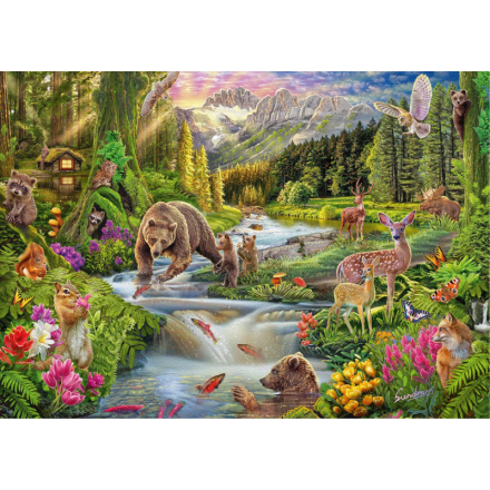 SCHMIDT Puzzle Divoká příroda: Hranice lesa 1000 dílků 147032