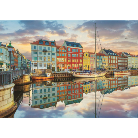 EDUCA Puzzle Západ slunce v Kodaňském přístavu 2000 dílků 147078