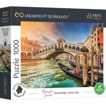 TREFL Puzzle UFT Romantic Sunset: Most Rialto, Benátky 1000 dílků 147665