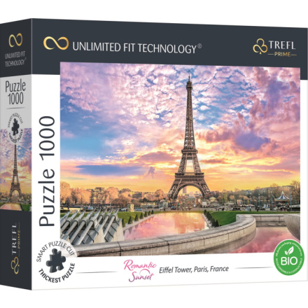 TREFL Puzzle UFT Romantic Sunset: Eiffelova věž, Paříž 1000 dílků 147666