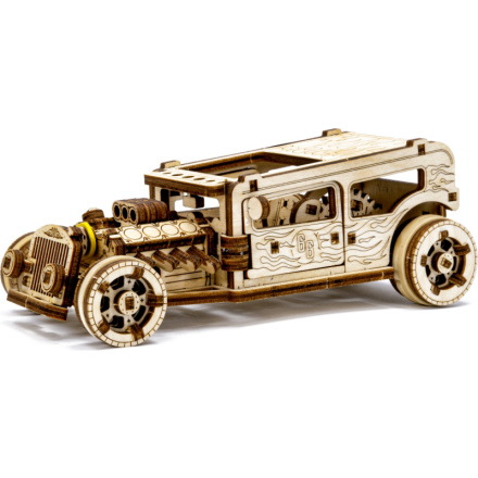 WOODEN CITY 3D puzzle Automobil Hot Rod 141 dílů 147741