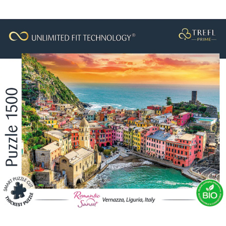 TREFL Puzzle UFT Romantic Sunset: Vernazza, Liguria, Itálie 1500 dílků 148527