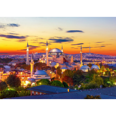 ENJOY Puzzle Hagia Sofia při západu slunce, Istanbul 1000 dílků 148543