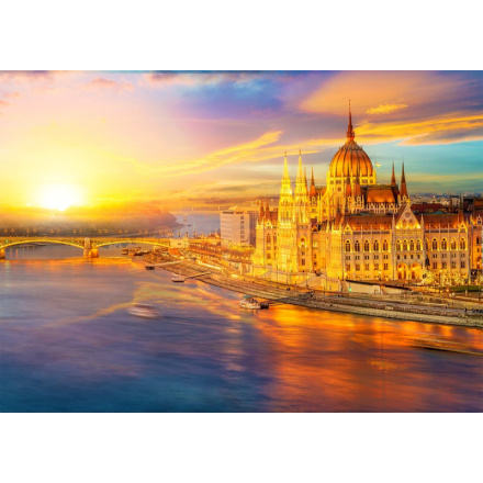 ENJOY Puzzle Maďarský parlament při západu slunce, Budapešť 1000 dílků 148545