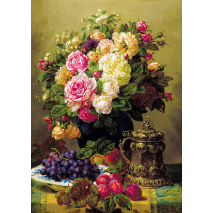 ENJOY Puzzle Jean-Baptiste Robie: Zátiší s růžemi 1000 dílků 148648