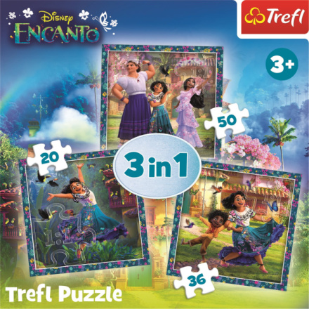 TREFL Puzzle Encanto: Postavy 3v1 (20,36,50 dílků) 149399