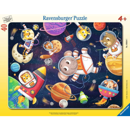 RAVENSBURGER Puzzle Zvířátka ve vesmíru 40 dílků 149436