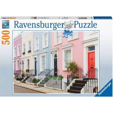 RAVENSBURGER Puzzle Barevné domy v Londýně 500 dílků 149457
