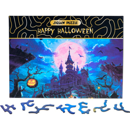 Puzzle Happy Halloween: Strašidelný zámek 468 dílků 149659