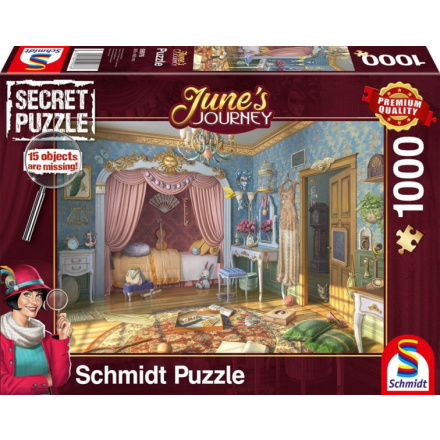 SCHMIDT Secret puzzle June's Journey: Ložnice slečny June 1000 dílků 149801