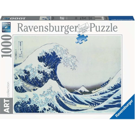 RAVENSBURGER Puzzle Art Collection: Velká vlna u pobřeží Kanagawy 1000 dílků 149823