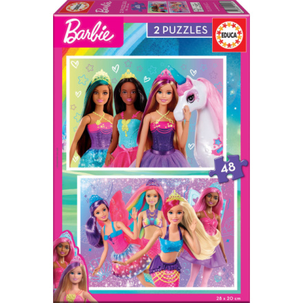 EDUCA Puzzle Barbie 2x48 dílků 150087