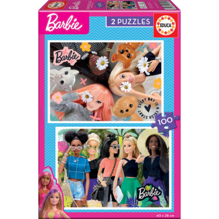 EDUCA Puzzle Barbie 2x100 dílků 150088